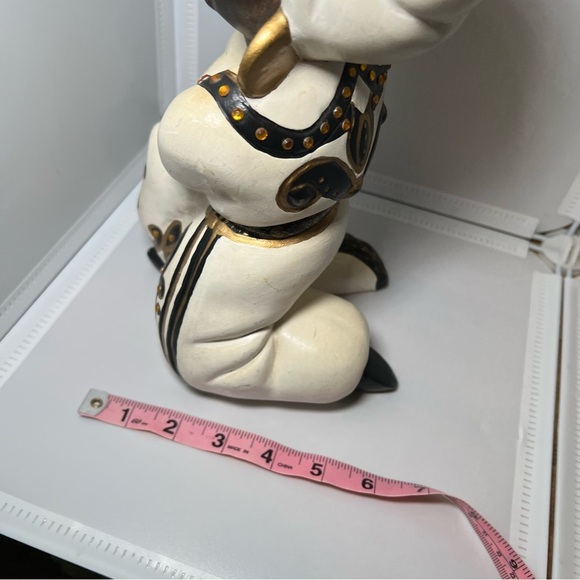 Vintage 10" Arab Prince Blackamoor Aladdin Ceramic Figural Figurine Planter Vase - Picture 5 of 8